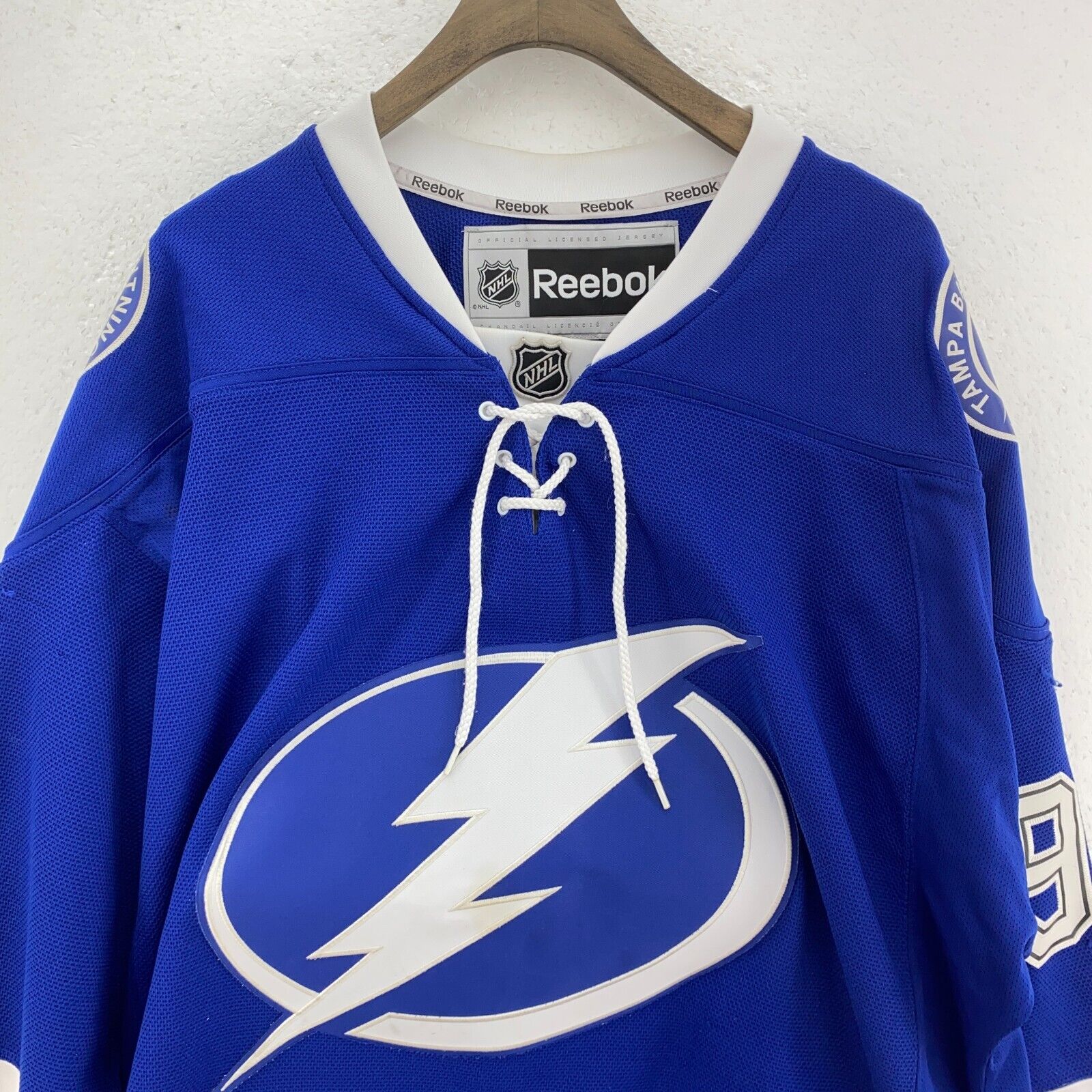Authentic Steven Stamkos #91 Tampa Bay Lightening Reebok NHL Blue Jersey Size XL