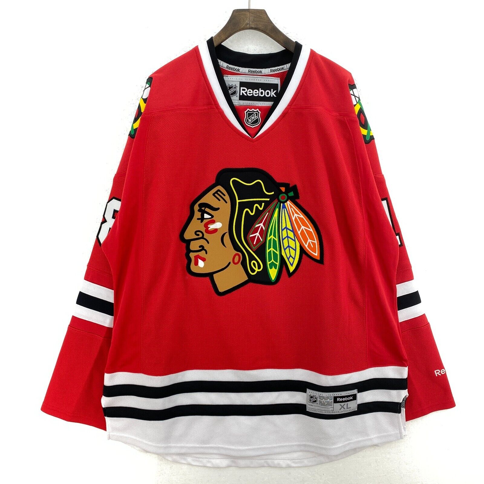 Authentic Chicago Blackhawks Signed Deins Savard Reebok Red Jersey Size XL