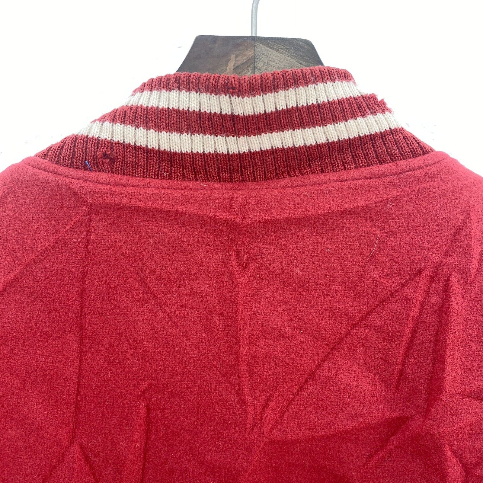 Levi Strauss American Champ League Snapped Red Bomber Jacket Size L