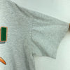 Vintage Nutmeg Miami Hurricanes T-shirt Size XL Gray NCAA Both Sides Print USA
