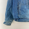 Eddie Bauer Blanket Lined Button Up Blue Denim Jacket Size M