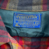 Vintage Pendleton Wool Checked Red Button Up Shirt Size L Looped Collar