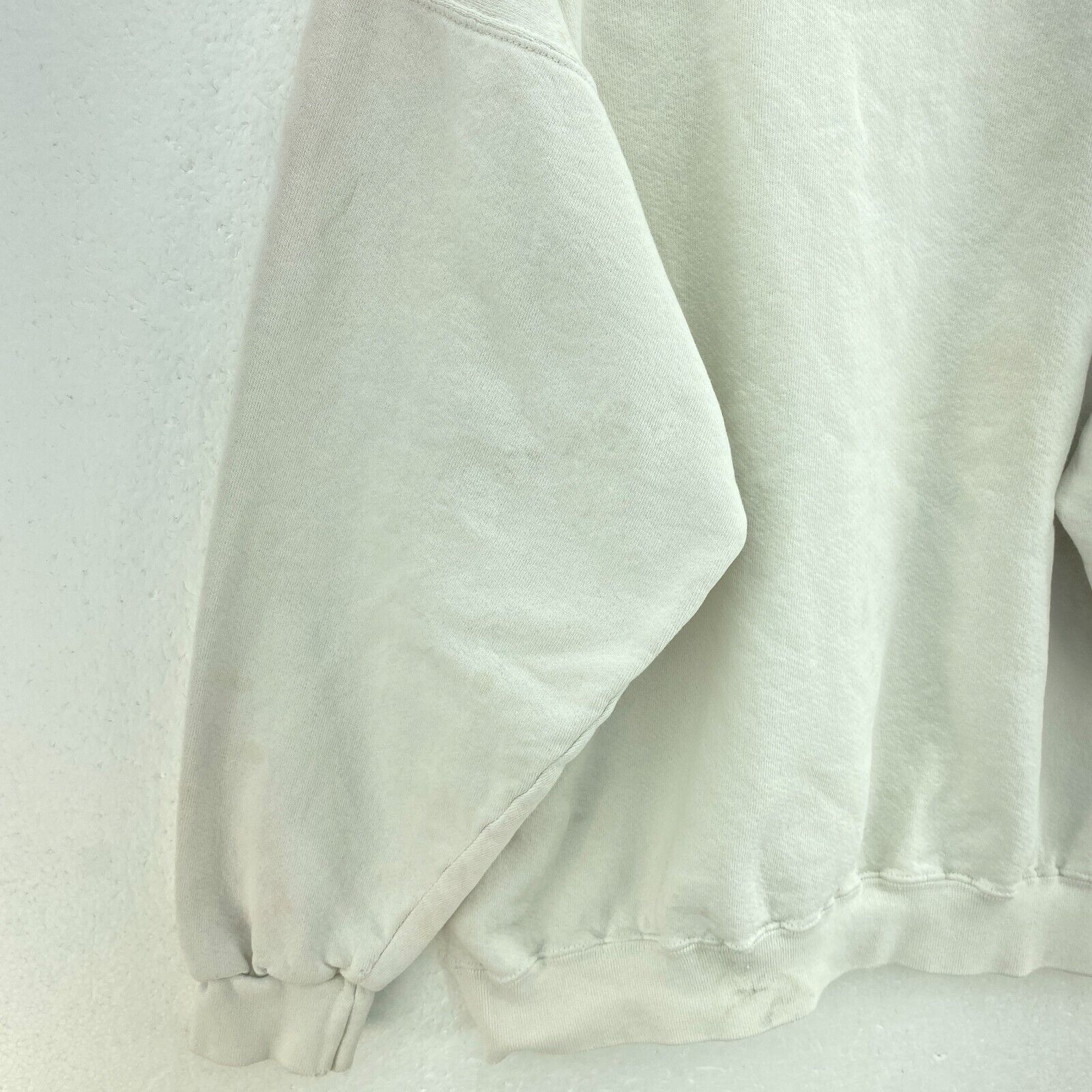 Adidas Crewneck Logo Oatmeal Sweatshirt Size L