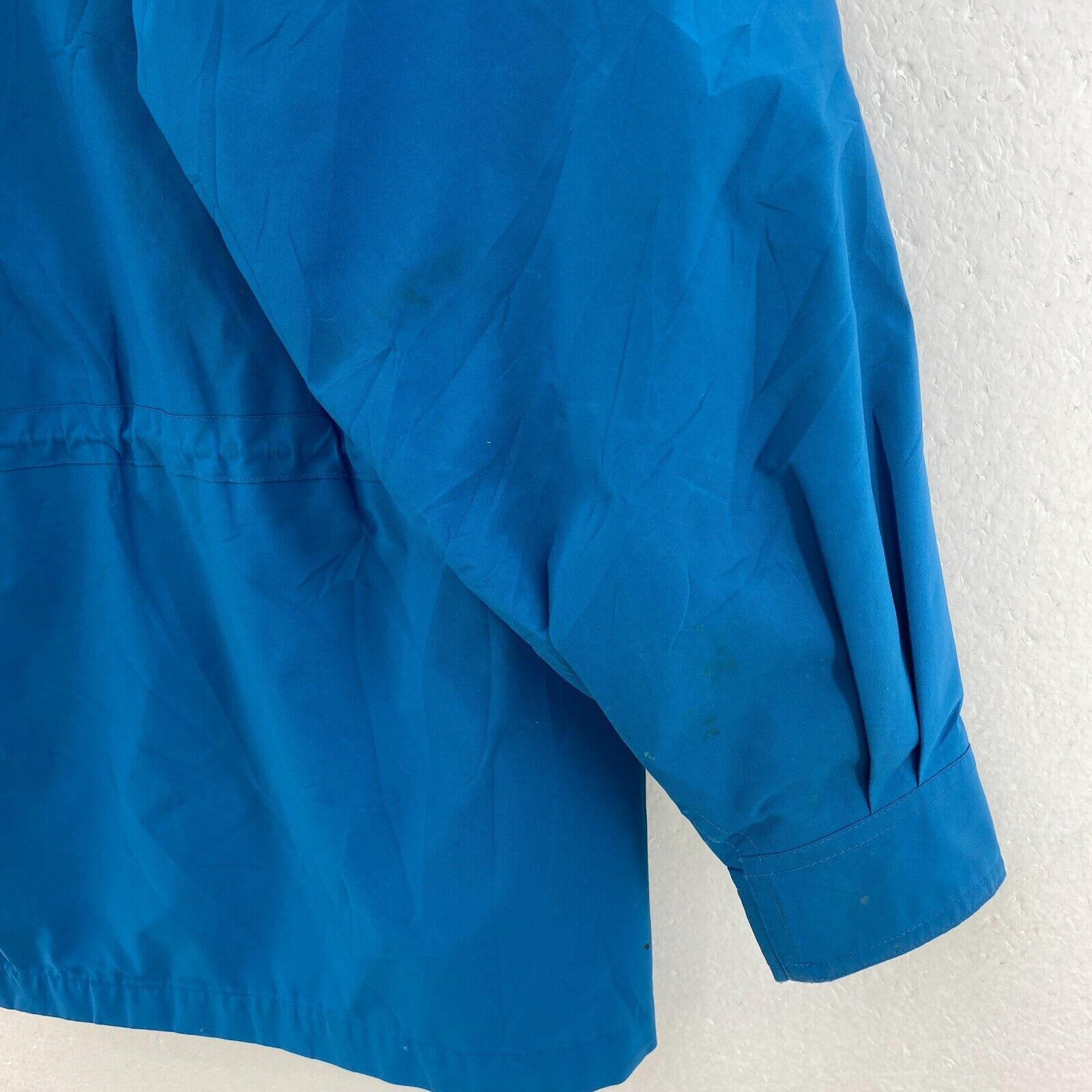 L.L Bean Women's Blue Light Hooded Jacket Size M Full Zip Up