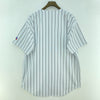 Russell Athlethic Pin Stripe White Button Up Florida Marlins MLB Jersey Size M