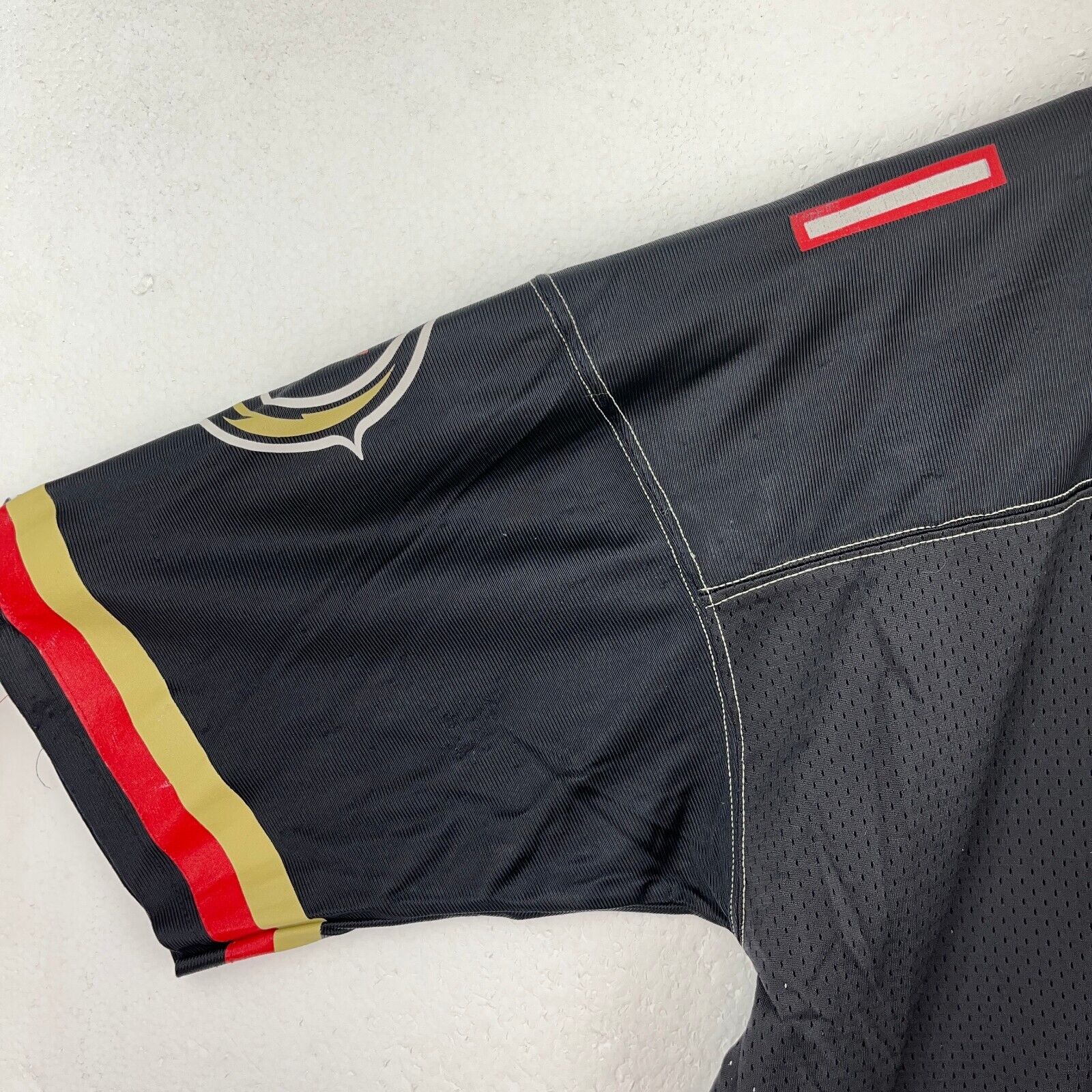 Vintage Champion Las Vegas Outlaws XFL Mesh Black Jersey Size 44