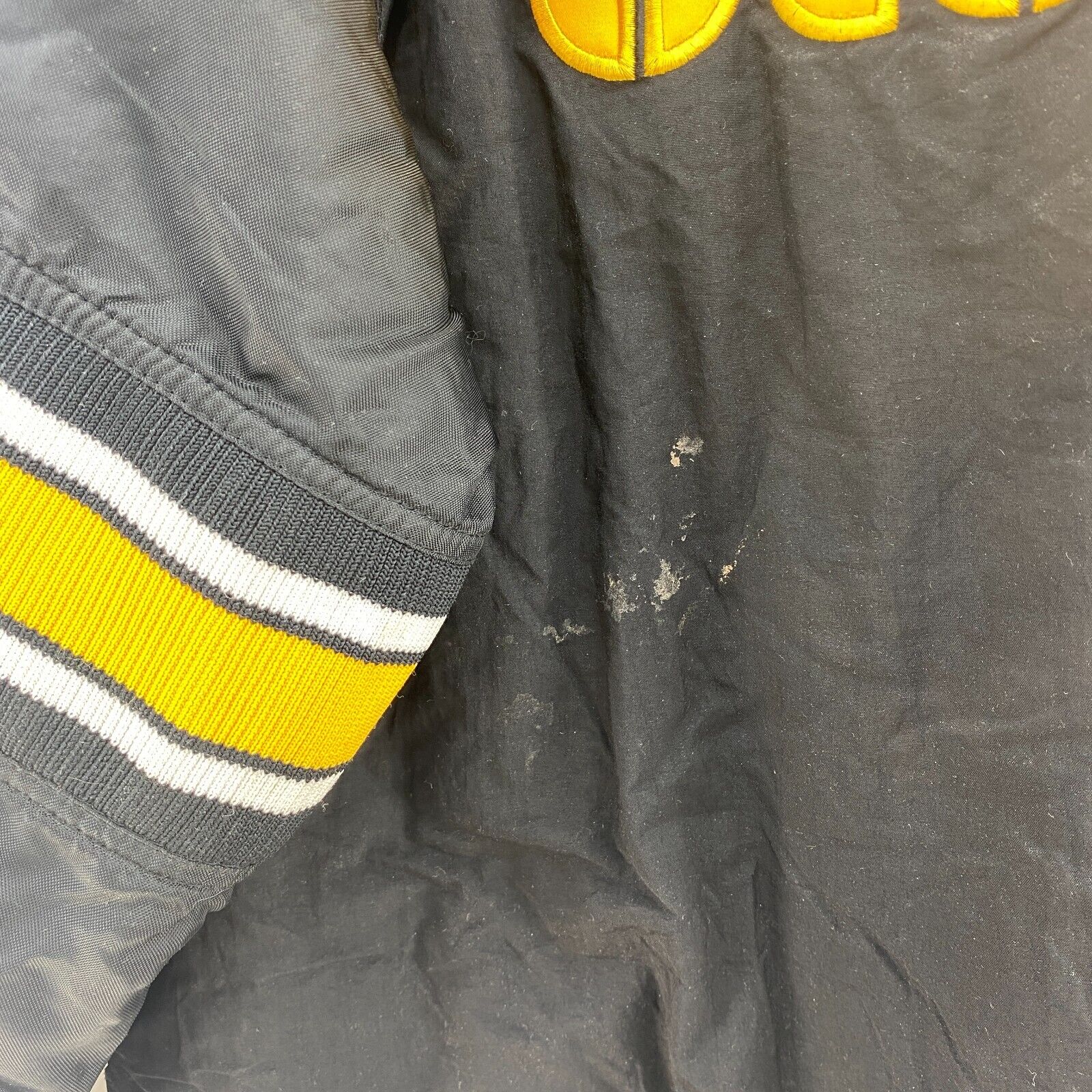 Pittsburgh Steelers Proline NFL Starter Black Insulated 1/4 Zip Jacket Size L