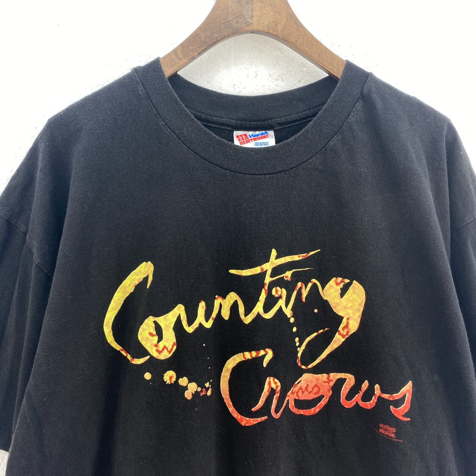 Counting Crows August And Everything After Black T-shirt Size XL Single Stitch