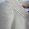 Vintage Adidas Golf Logo Beige Pullover Light Jacket Size S V-Neck