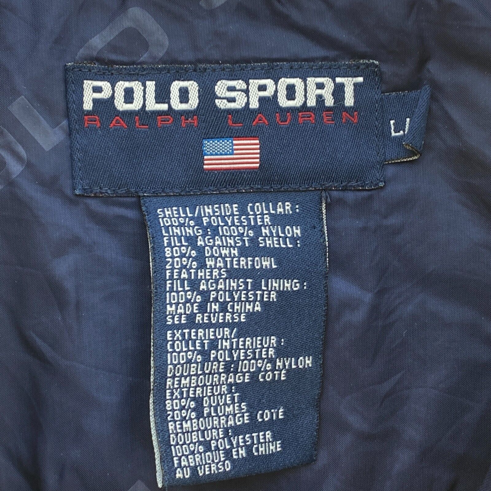 Polo Sport Ralph Lauren Full Zip Yellow Vest Jacket Size L