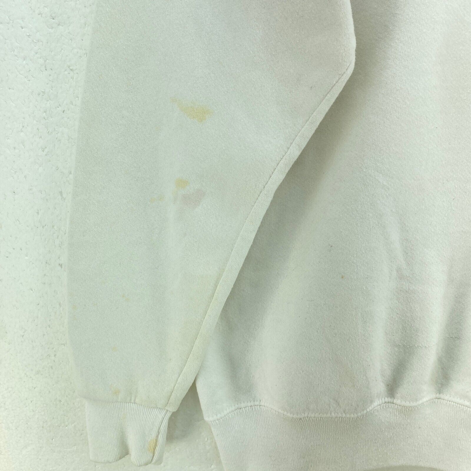 Bear Santa Ho Ho Ho Christmas White Sweatshirt Size L Crewneck