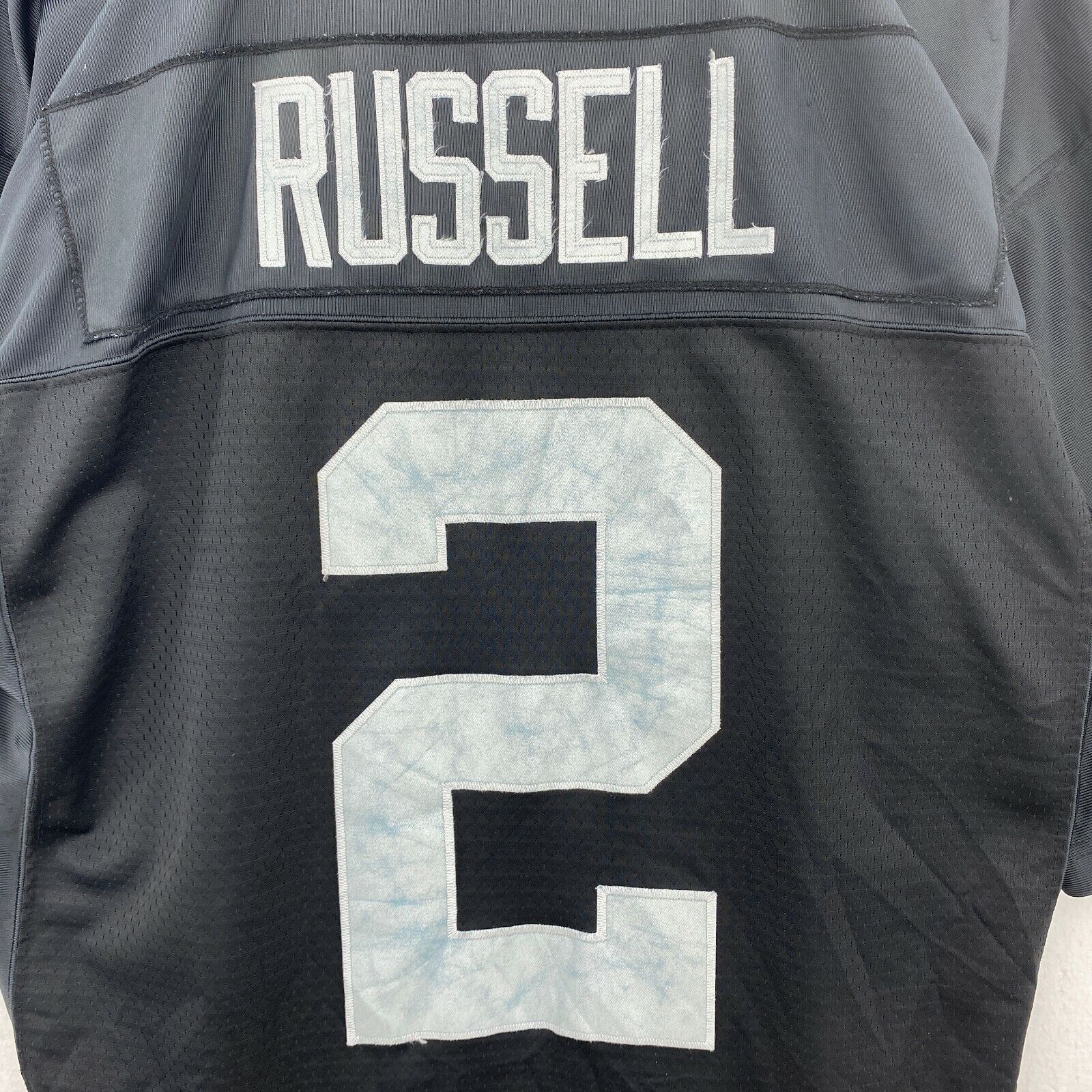 #2 JaMarcus Russell Football Reebok Black V-neck Jersey Size L