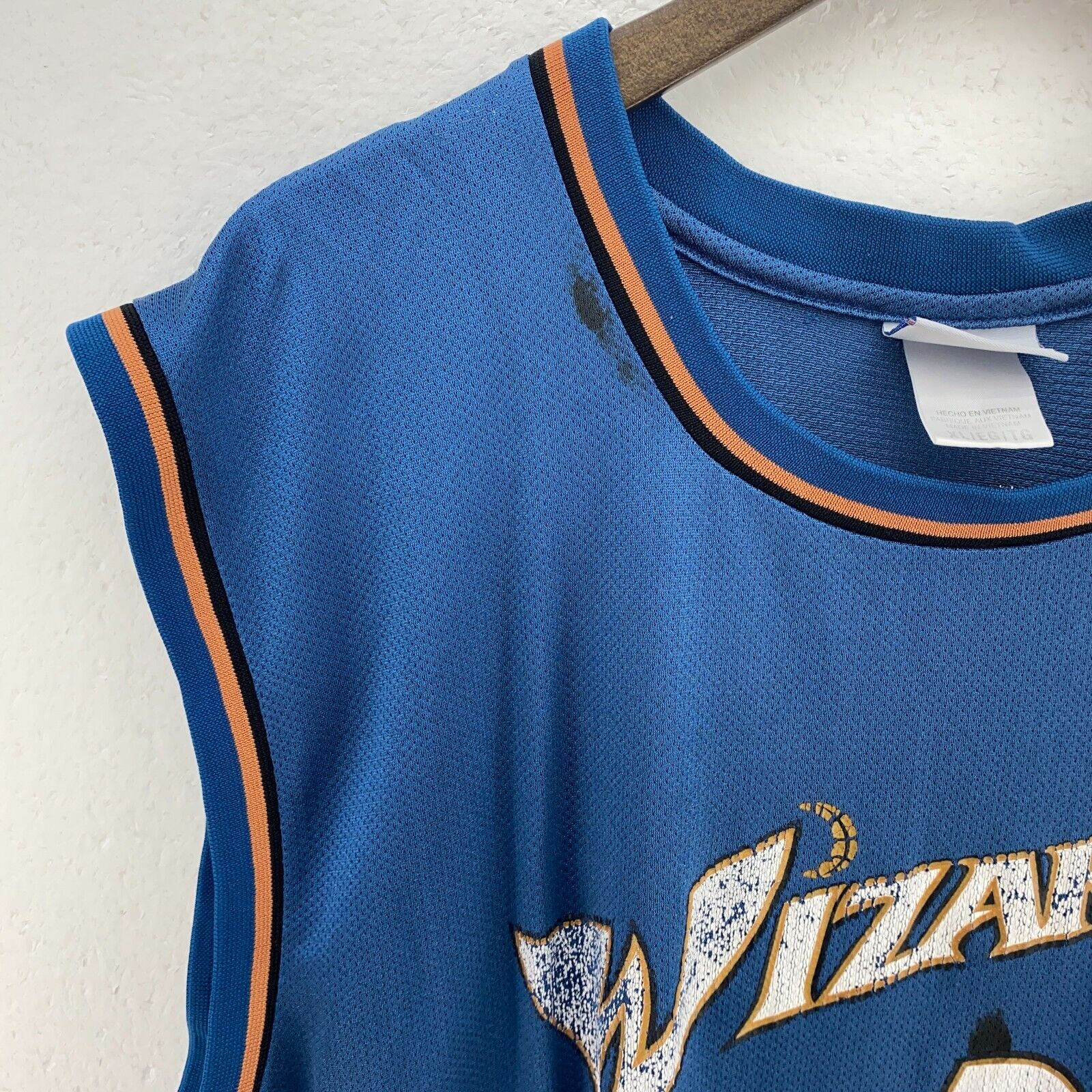Reebok NBA Basketball Washington Wizards Michael Jordan 23 Blue Jersey Size XL