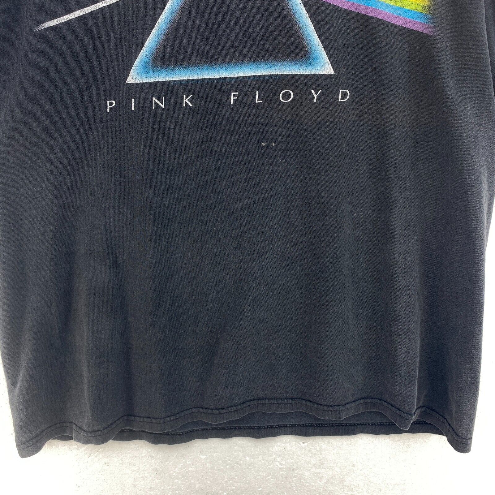 Liquid Blue Pink Floyd Logo Vintage Gray T-shirt Size M Tee