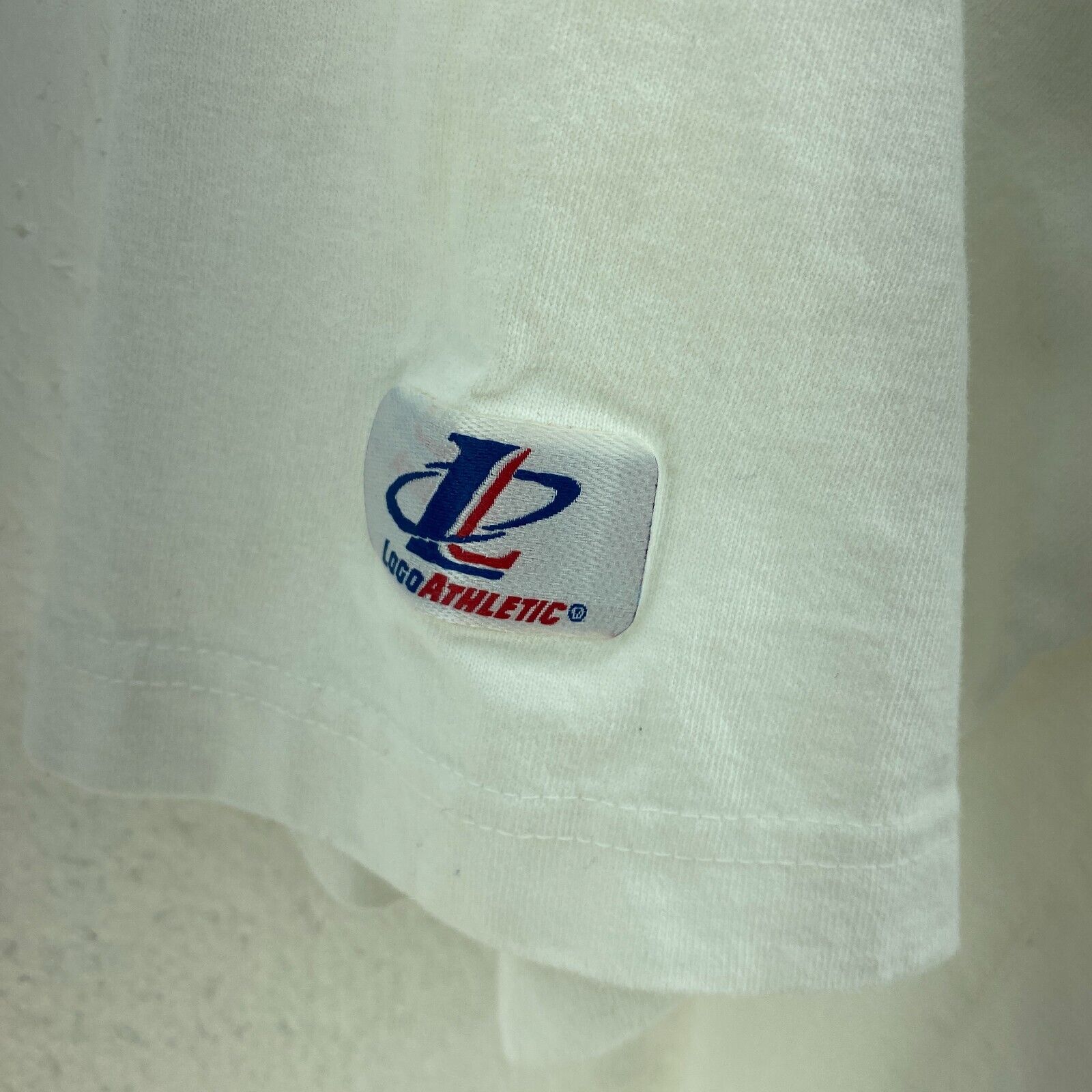 Logo Athletic Oakland Athletics Logo White Vintage T-shirt Size L MLB