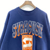 Vintage Syracuse University Logo Navy Blue Sweatshirt Size XL