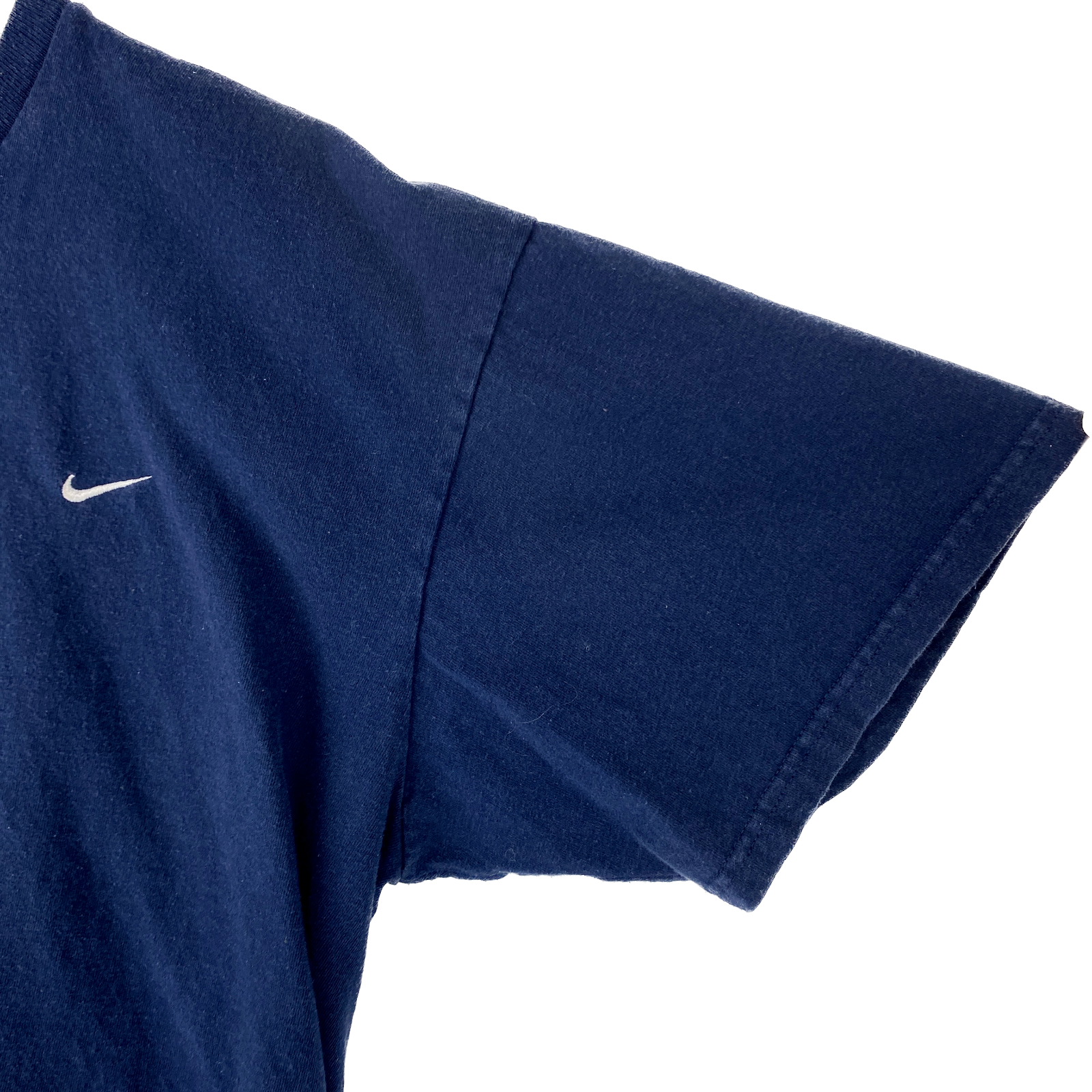 Vintage Nike Swoosh Chest Logo Navy Blue T-shirt Size XL