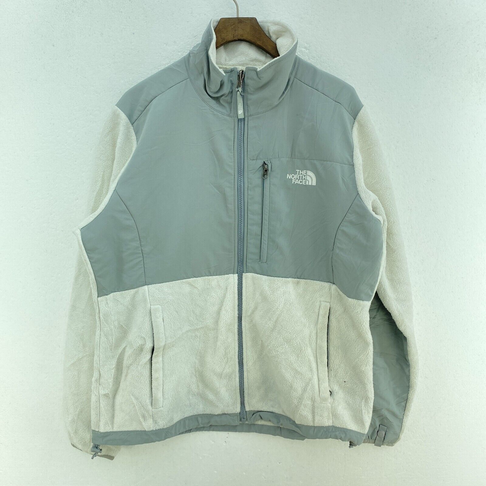 The North Face Women's Gray Full Zip Fleece Jacket Size L
