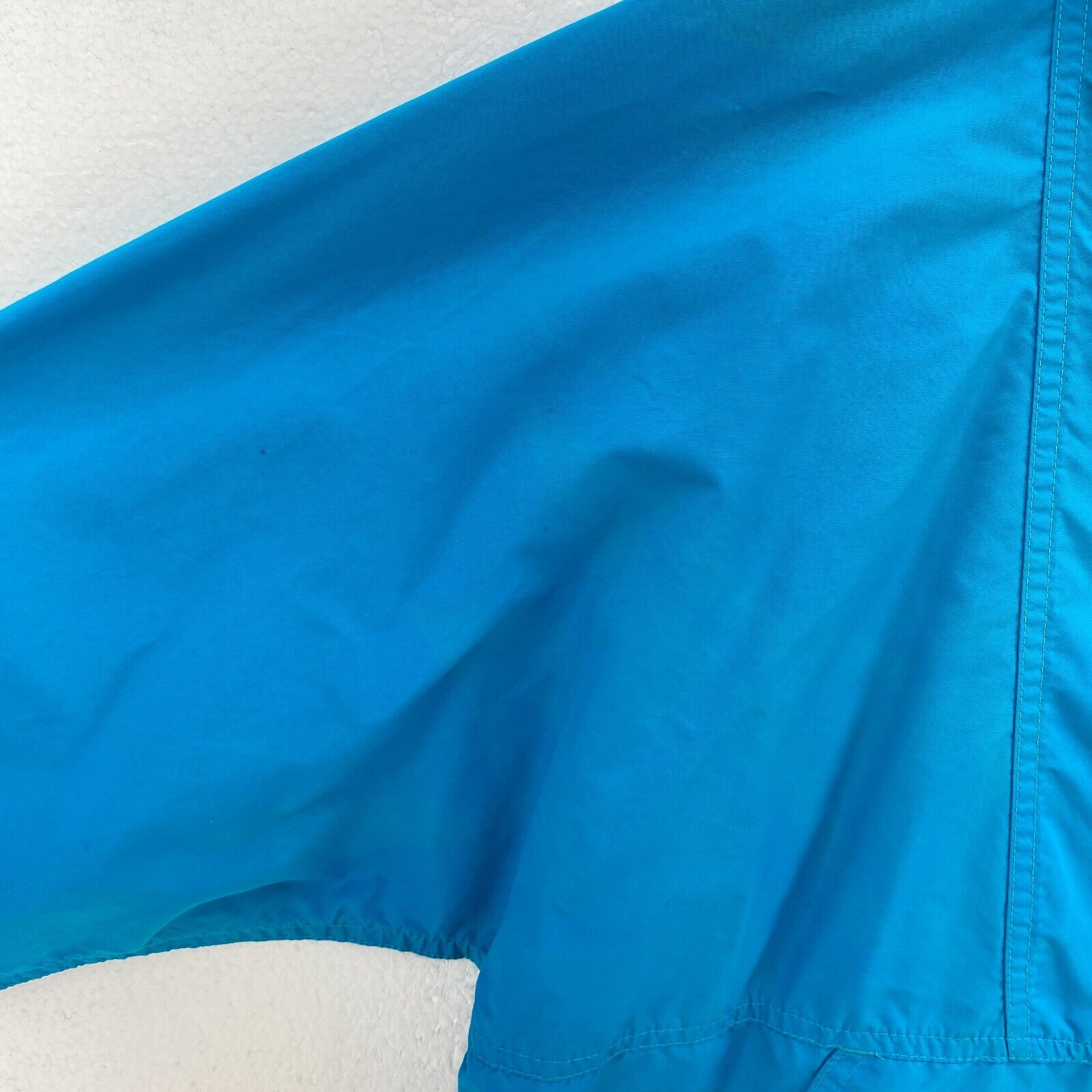 L.L. Bean Light Hooded Anorak Jacket Blue Size M 1/4 Zip