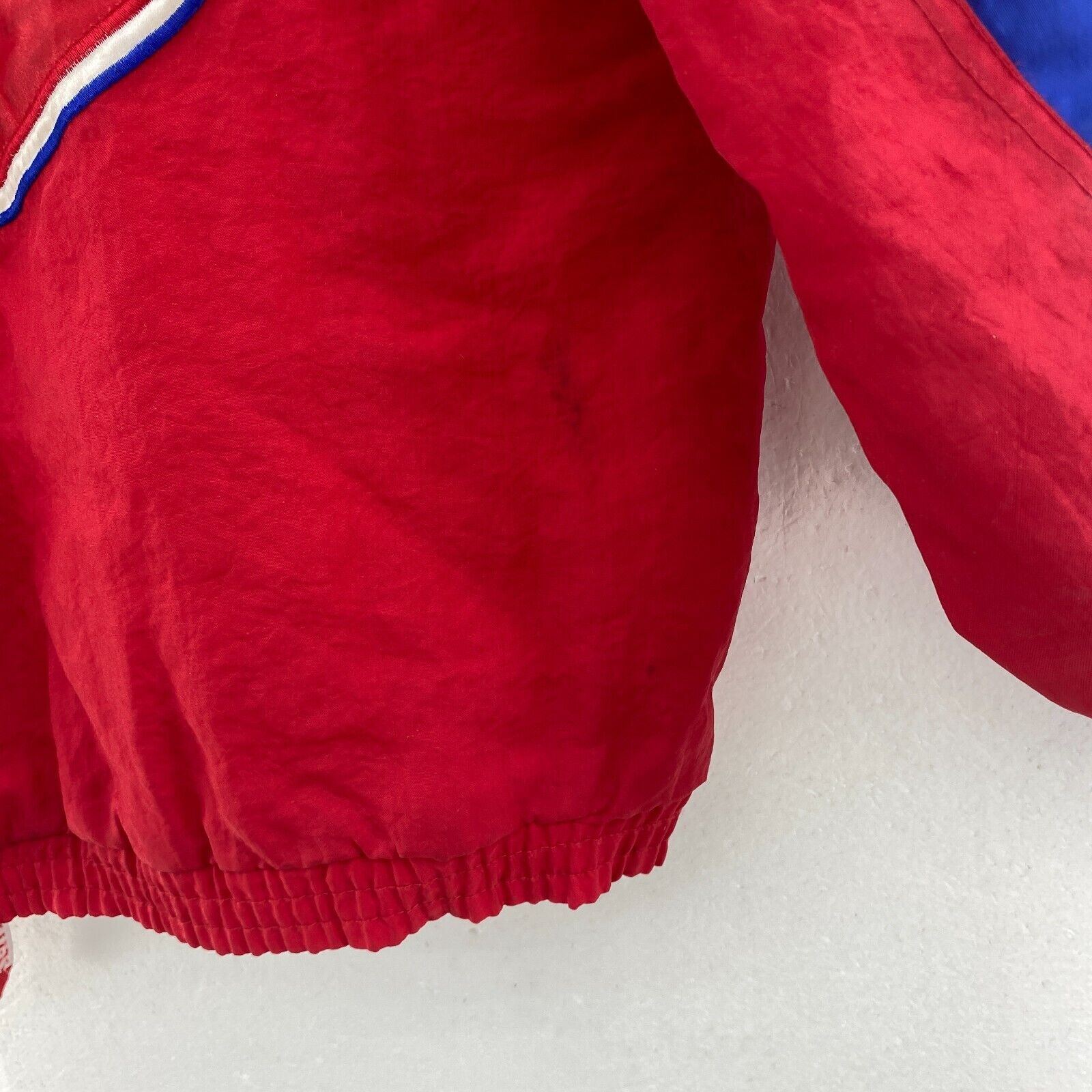 NHL Starter Montreal Canadiens Quarter Zip Hooded Red Jacket Size S