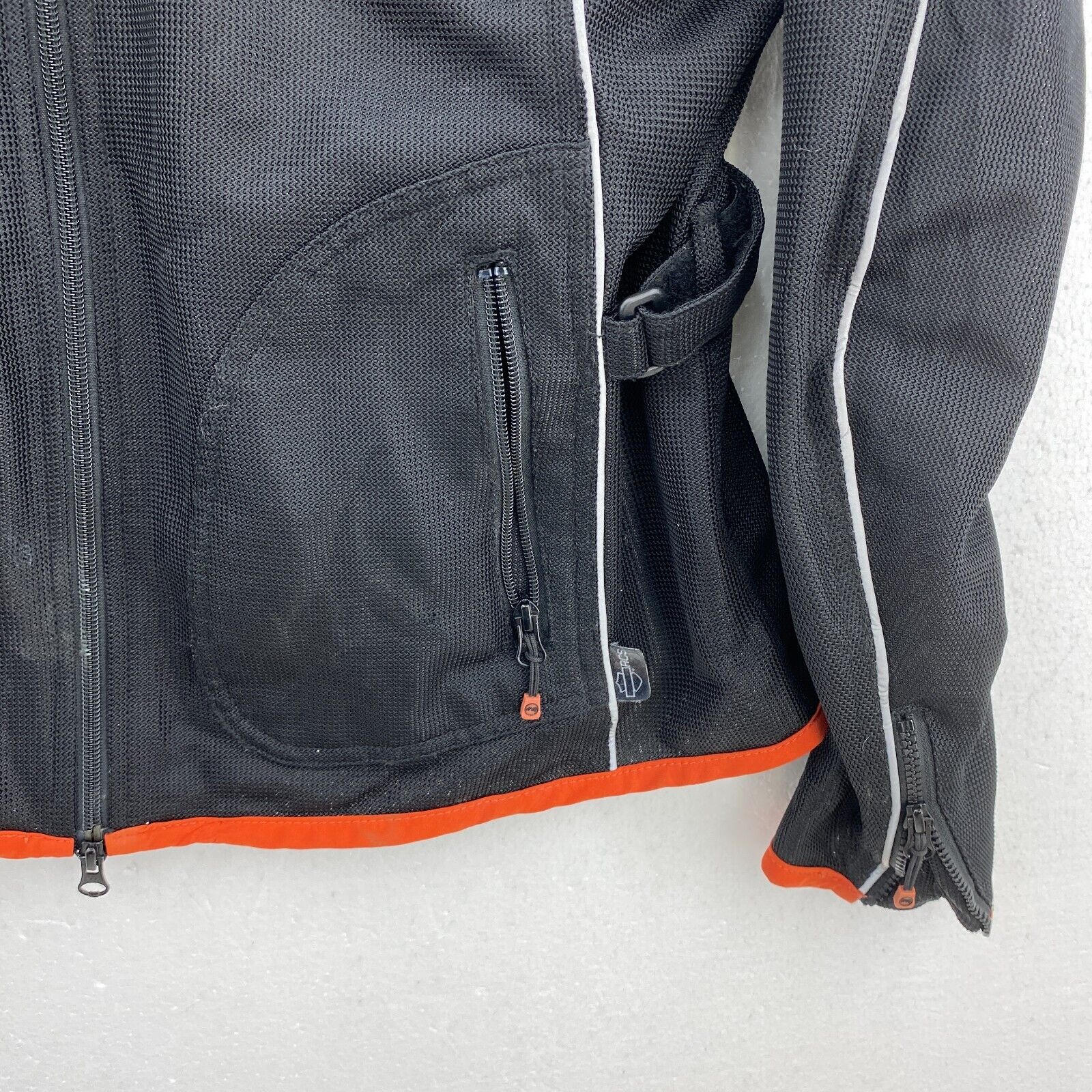 Harley Davidson Riding Gear Mesh Womens Black Motorcycle Jacket Size XL