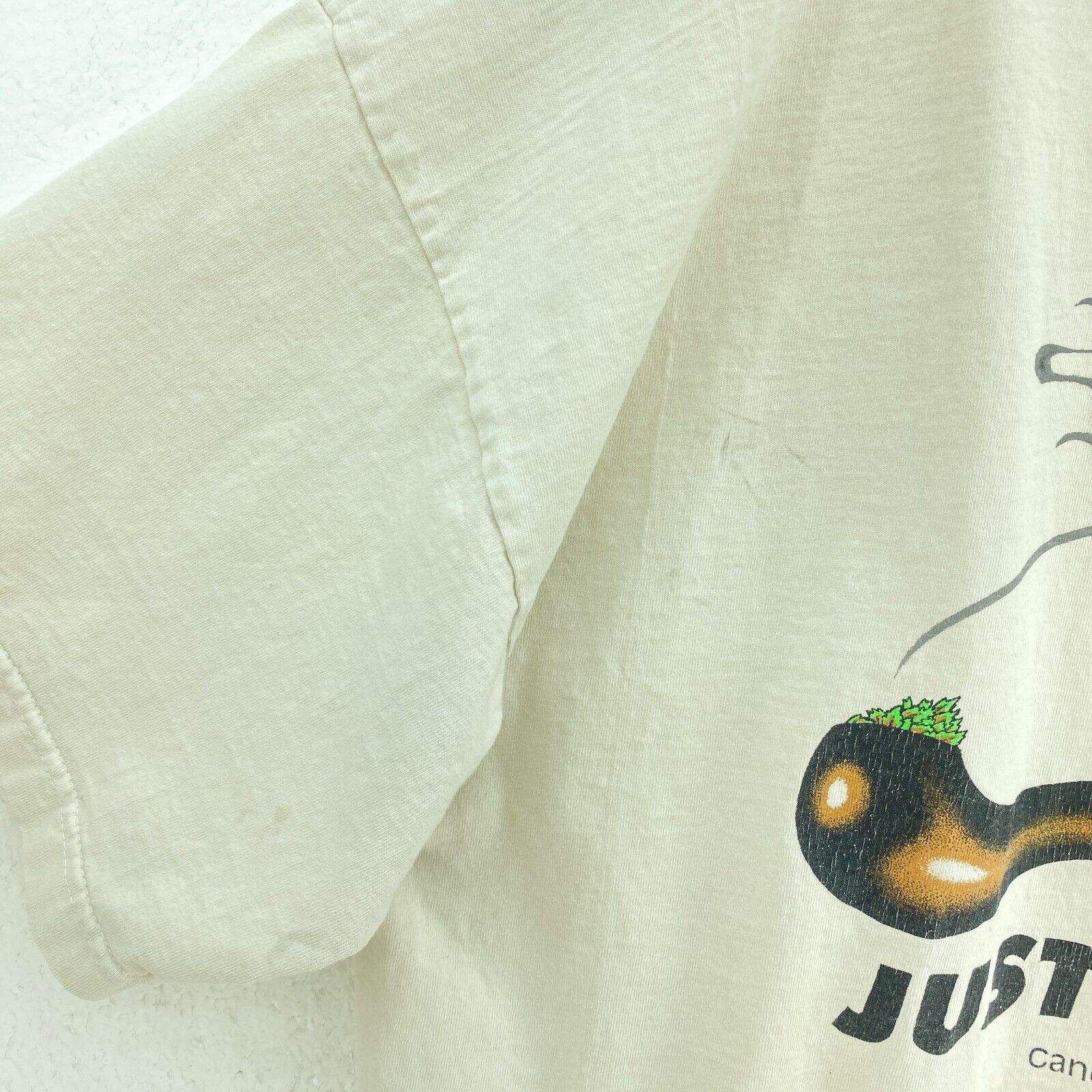Just Do Hit Cancun Mexico Nike Logo Ivory T-shirt Size S