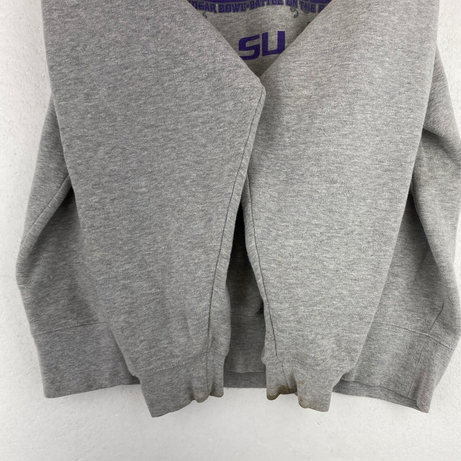 Vintage Nike Nokia Sugar Bowl National Champions LSU Gray Sweatshirt Size L