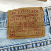 Levi's 550 Light Wash Blue Denim Shorts Size 12