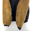 Vintage Hitachi Two Tone Varsity Bomber Jacket Black Snapped Size L