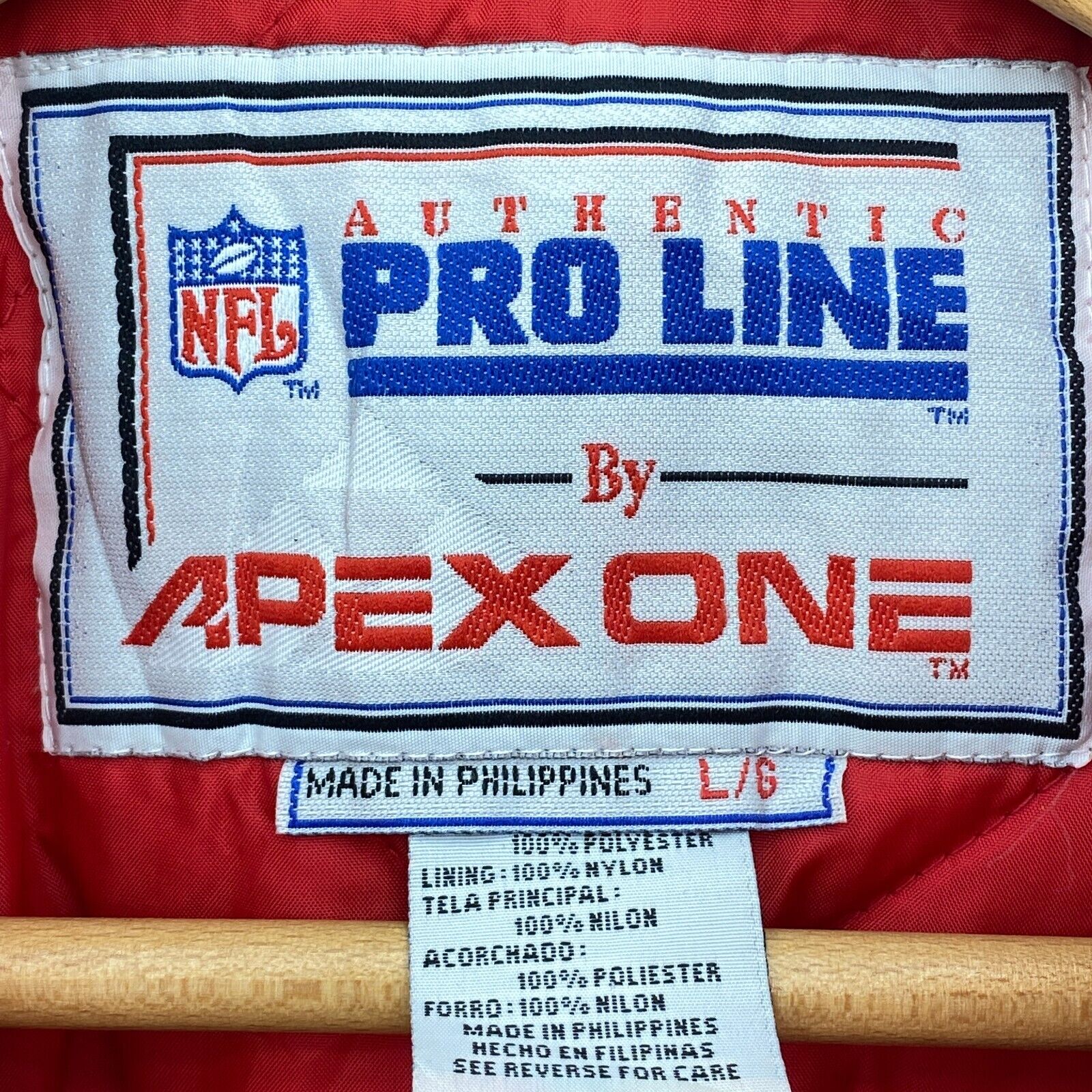 Pro Line Apex One New England Patriots NFL Full Zip Insulated Blue Jacket Size L