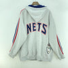 Brooklyn Nets NBA Gray Hooded Jacket Size XL Full Zip Up