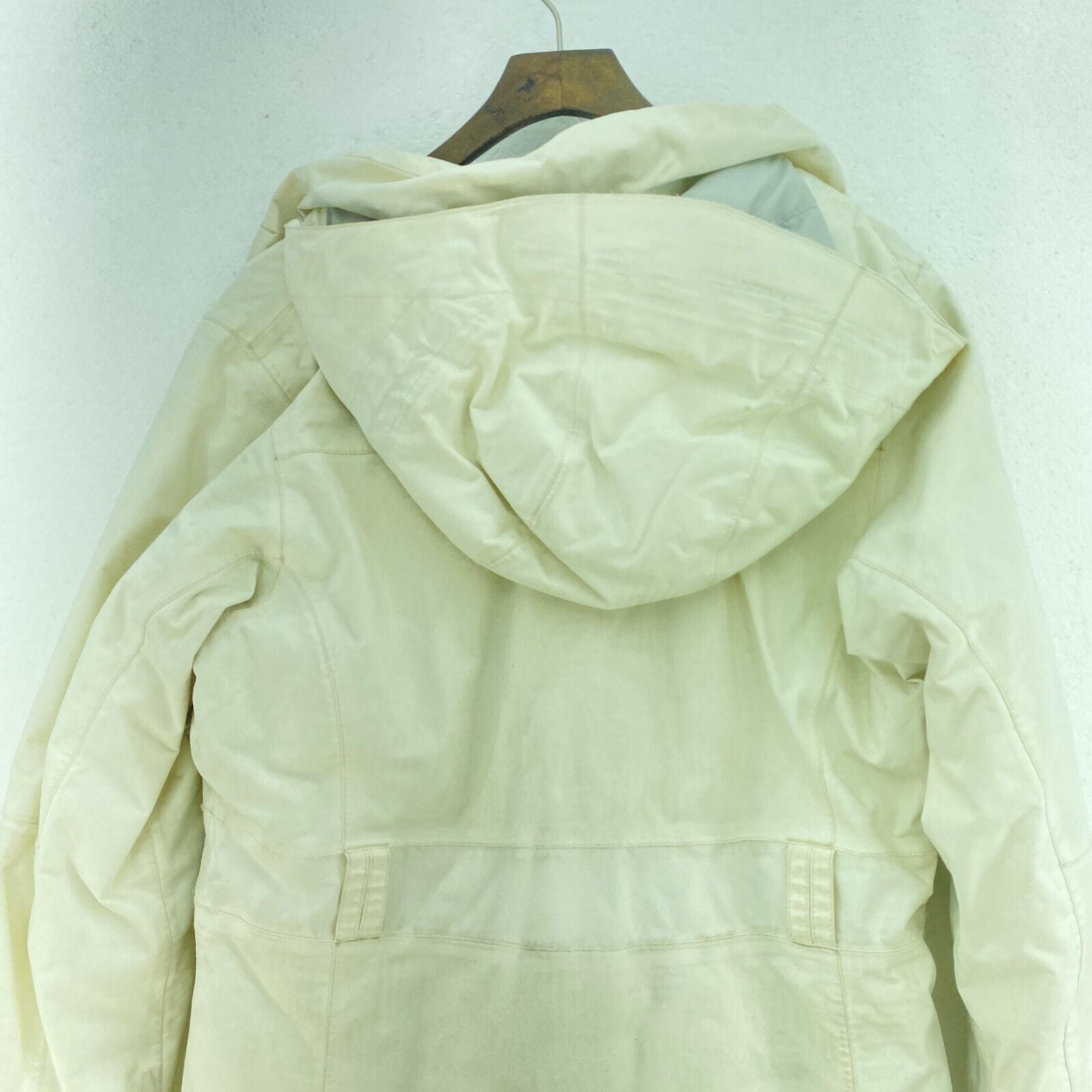 The North Face Women's White Full Zip Hooded Jacket Size M