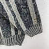 Vintage Mohair Gray Sweater Size M Geometric Pattern Crew Neck