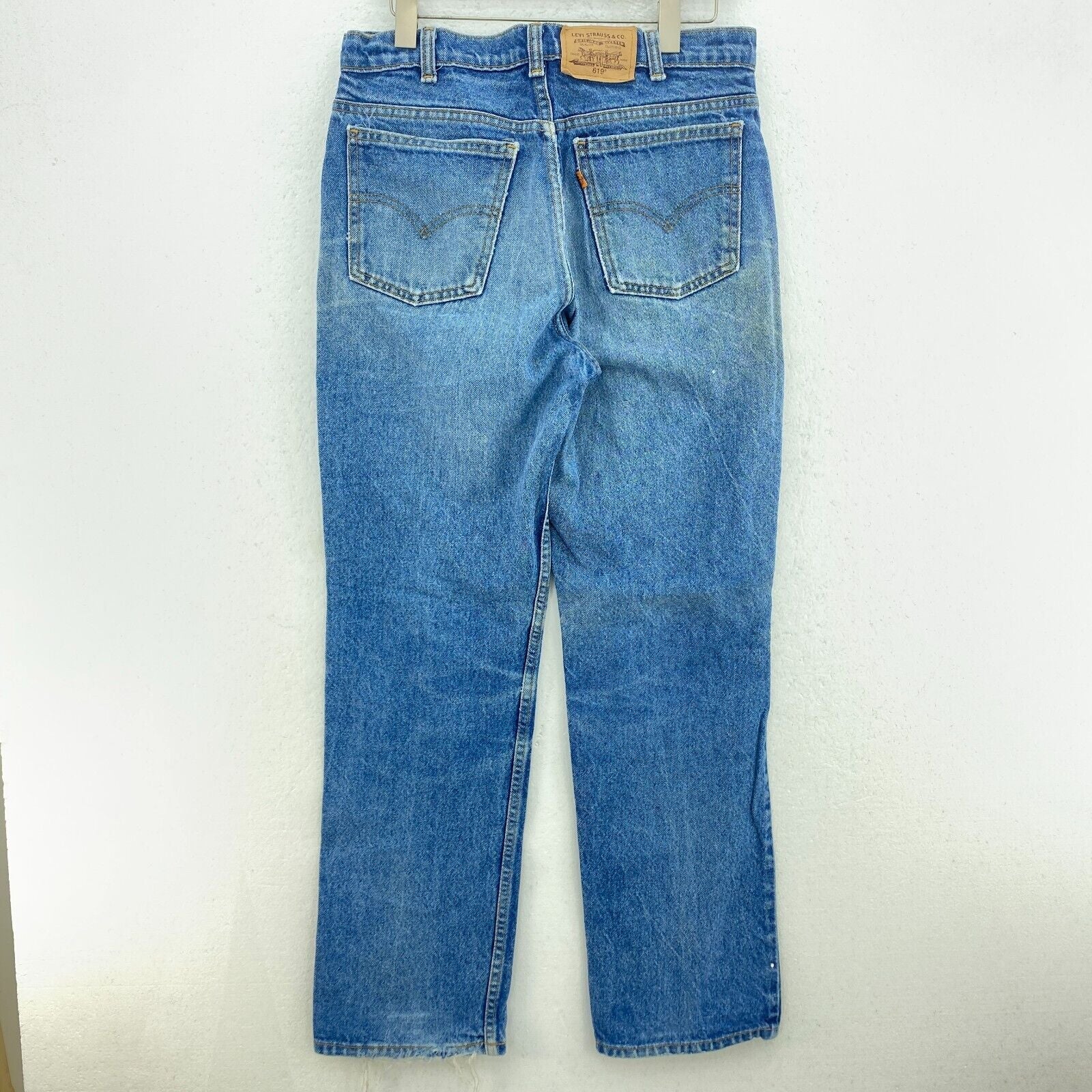 Levi Strauss 619 Orange Tab Blue Light Wash Jeans Size 32 Straight Leg
