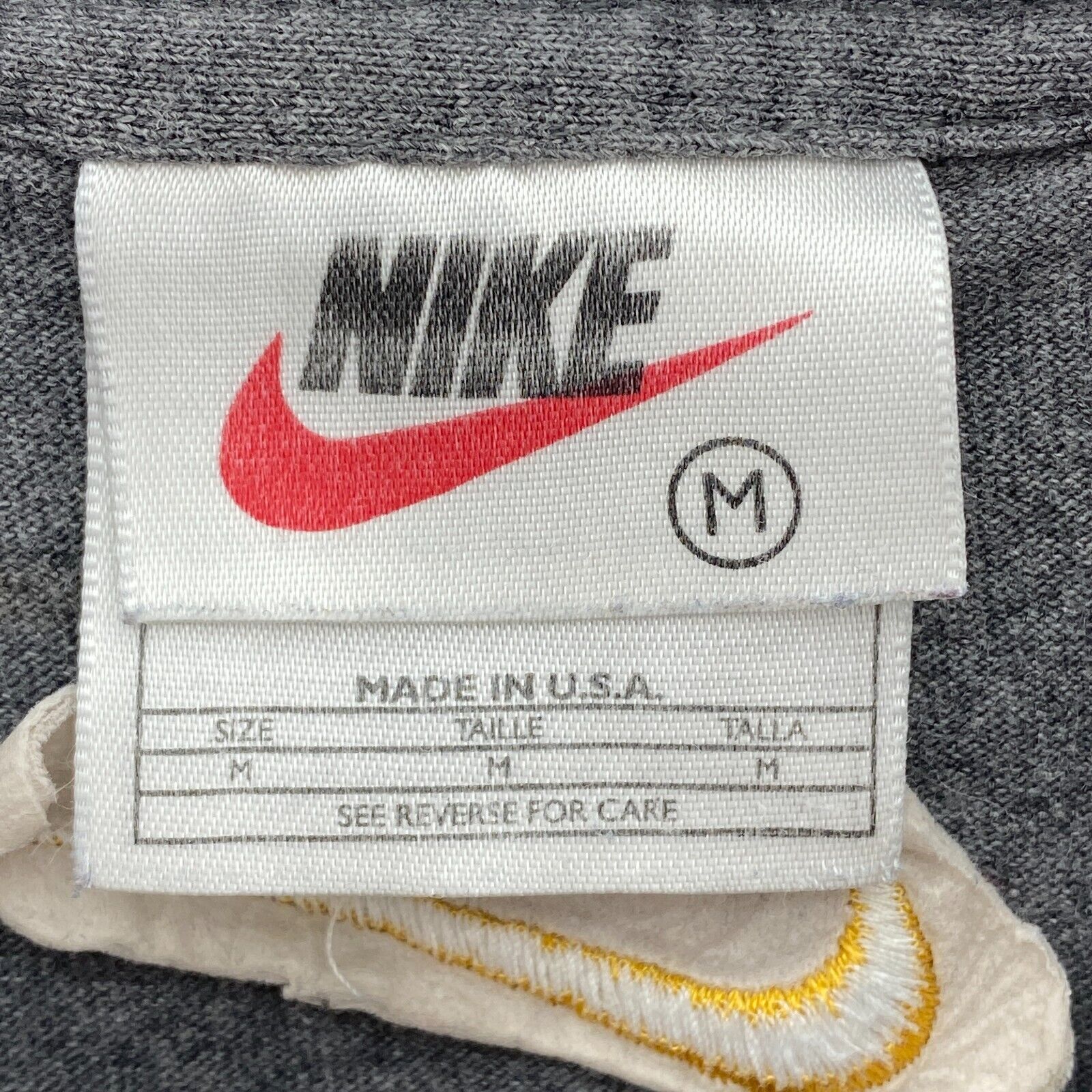 Nike Logo Air Max Embroidered Gray T-shirt Size M Women's