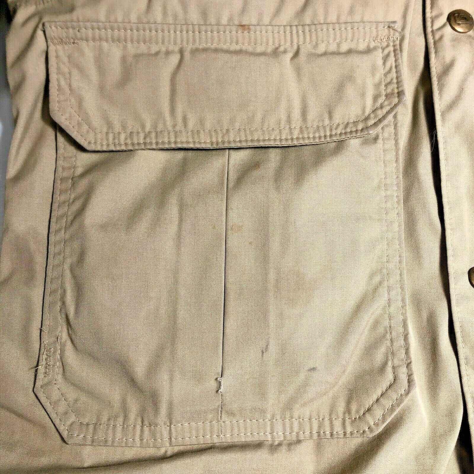 Wool Rich Beige Insulated Parka Mid Length Size XL