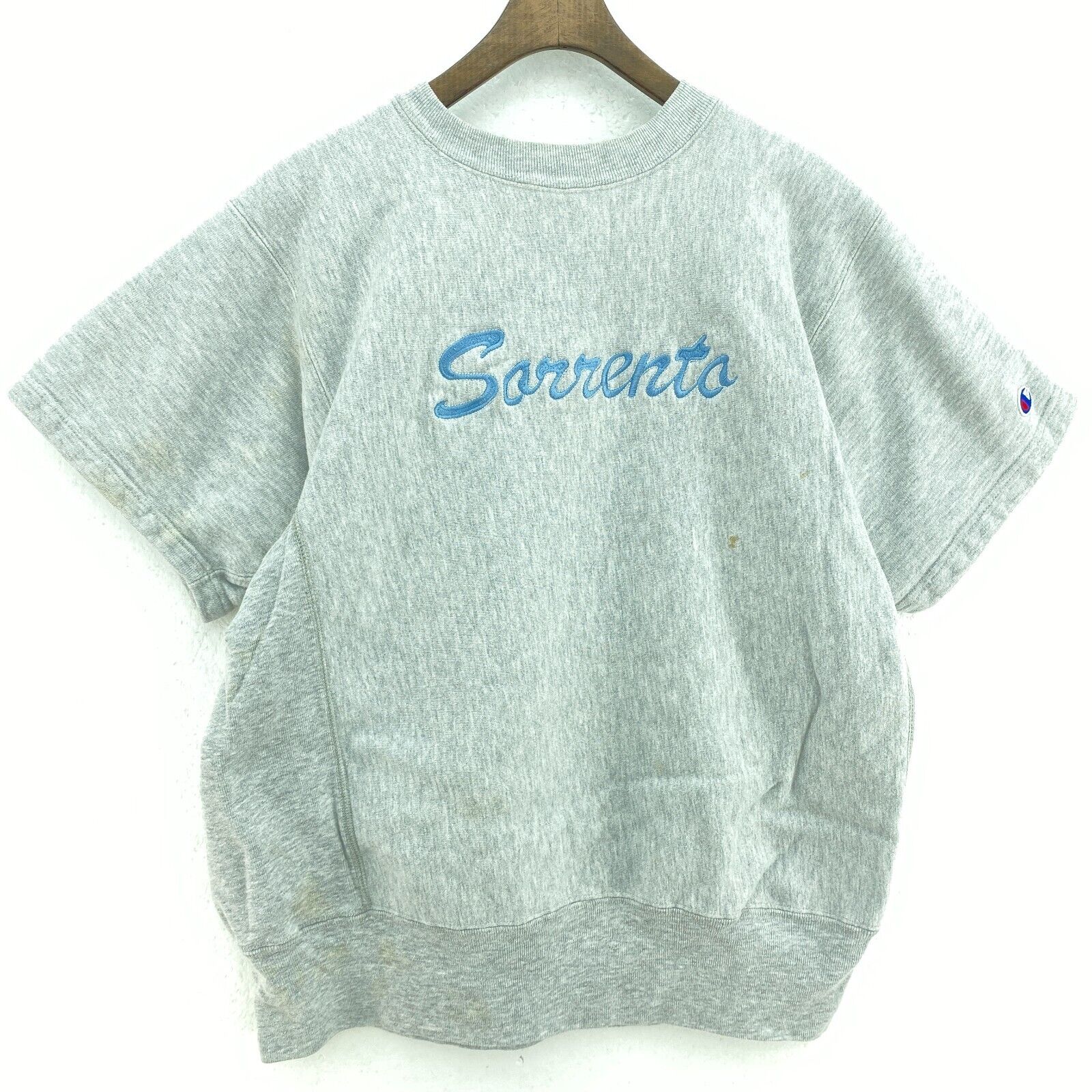 Champion Reverse Weave Sorrento Embroidered Gray Sweatshirt Size L