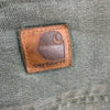 Carhartt Original Dungaree Fit Moss Green Carpenter Cargo Pant Size 34x29