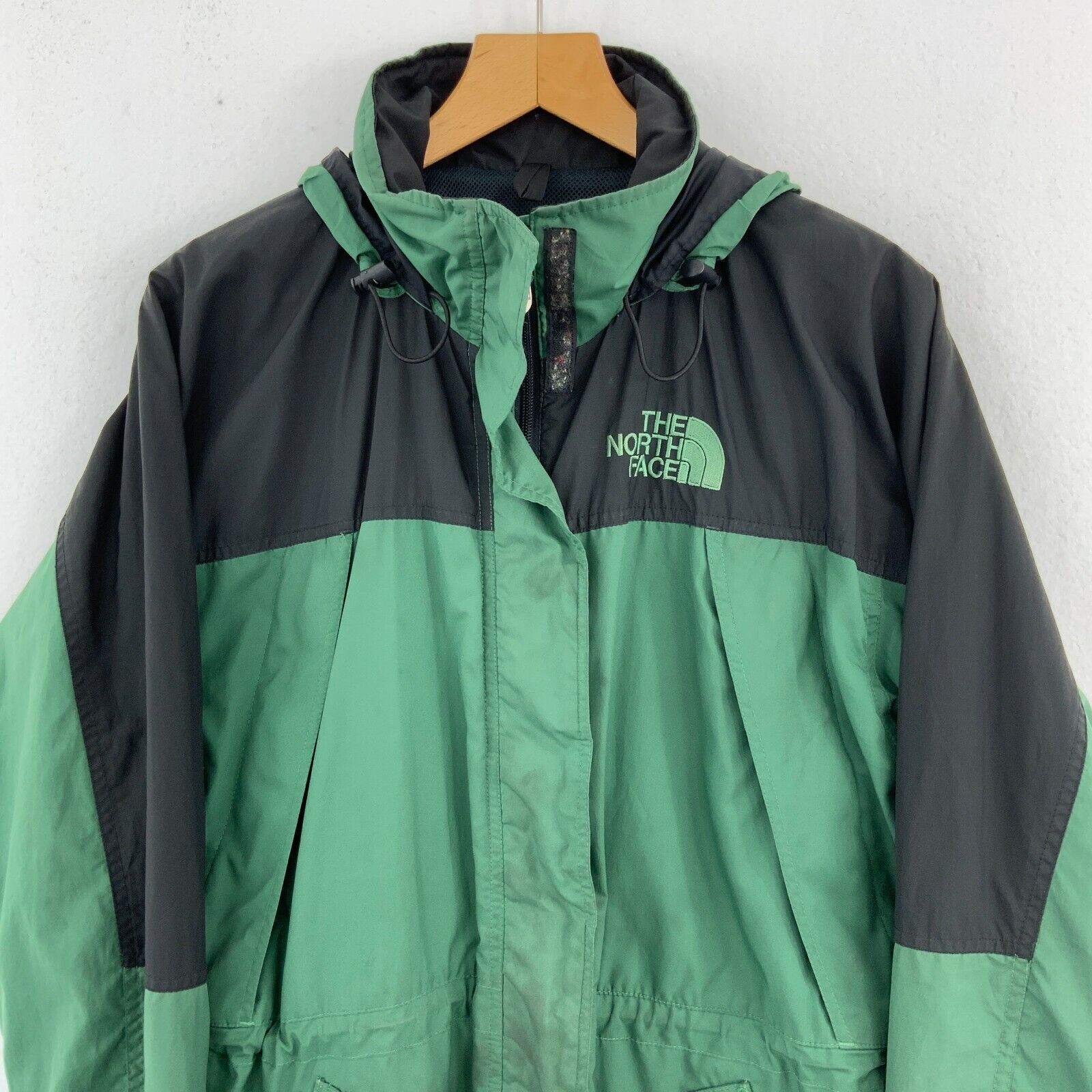 The North Face Women's Full Zip Green Hooded Jacket Size M
