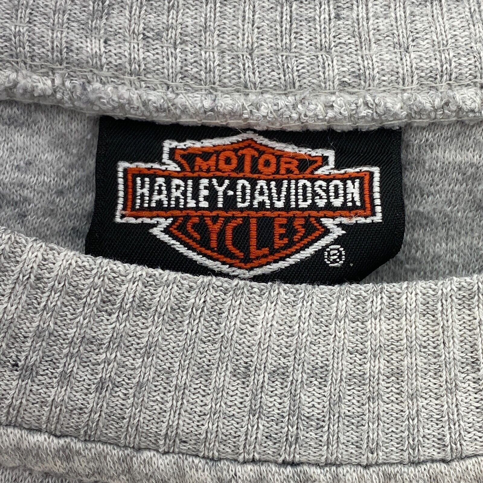 Harley Davidson Spell Out Embroidered Sweatshirt Size L Crewneck Women's