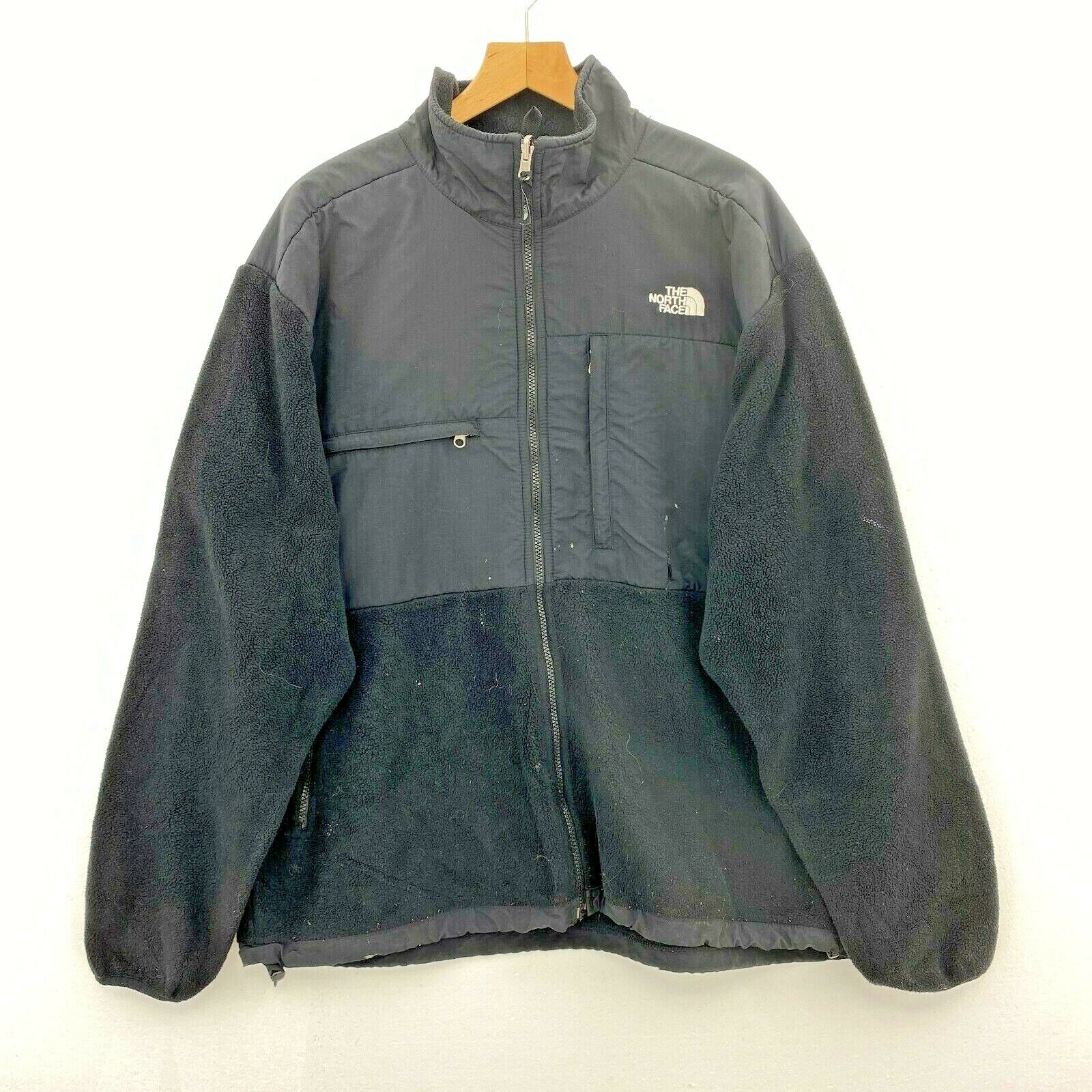 The North Face Men's Denali Full Zip Fleece Black Jacket Size XL