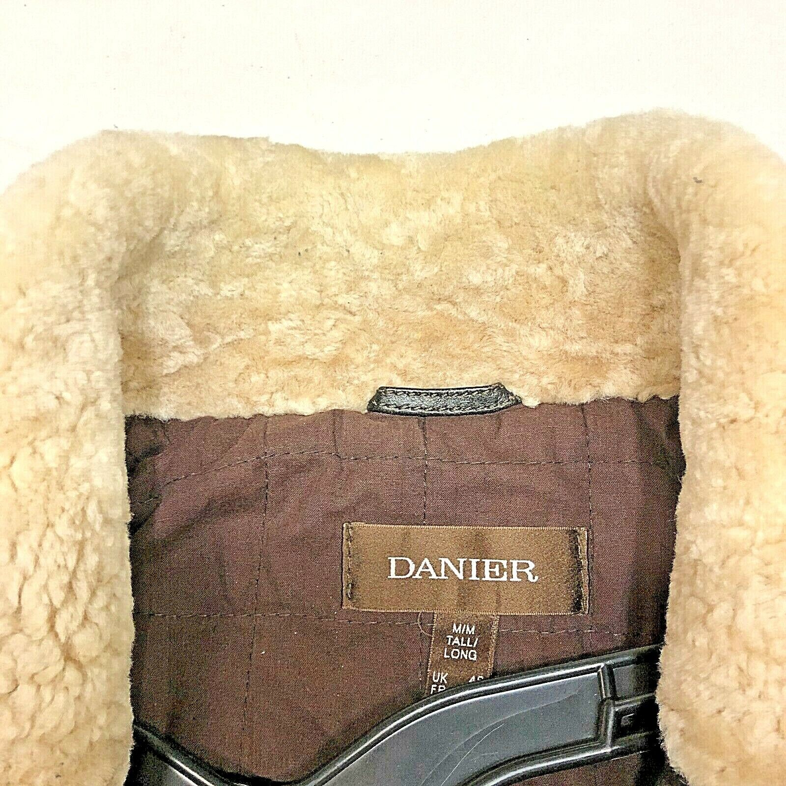 Danier Brown Leather Jacket Size M