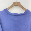 Nike Swoosh Logo Crew Neck Navy Blue Sweatshirt Size M