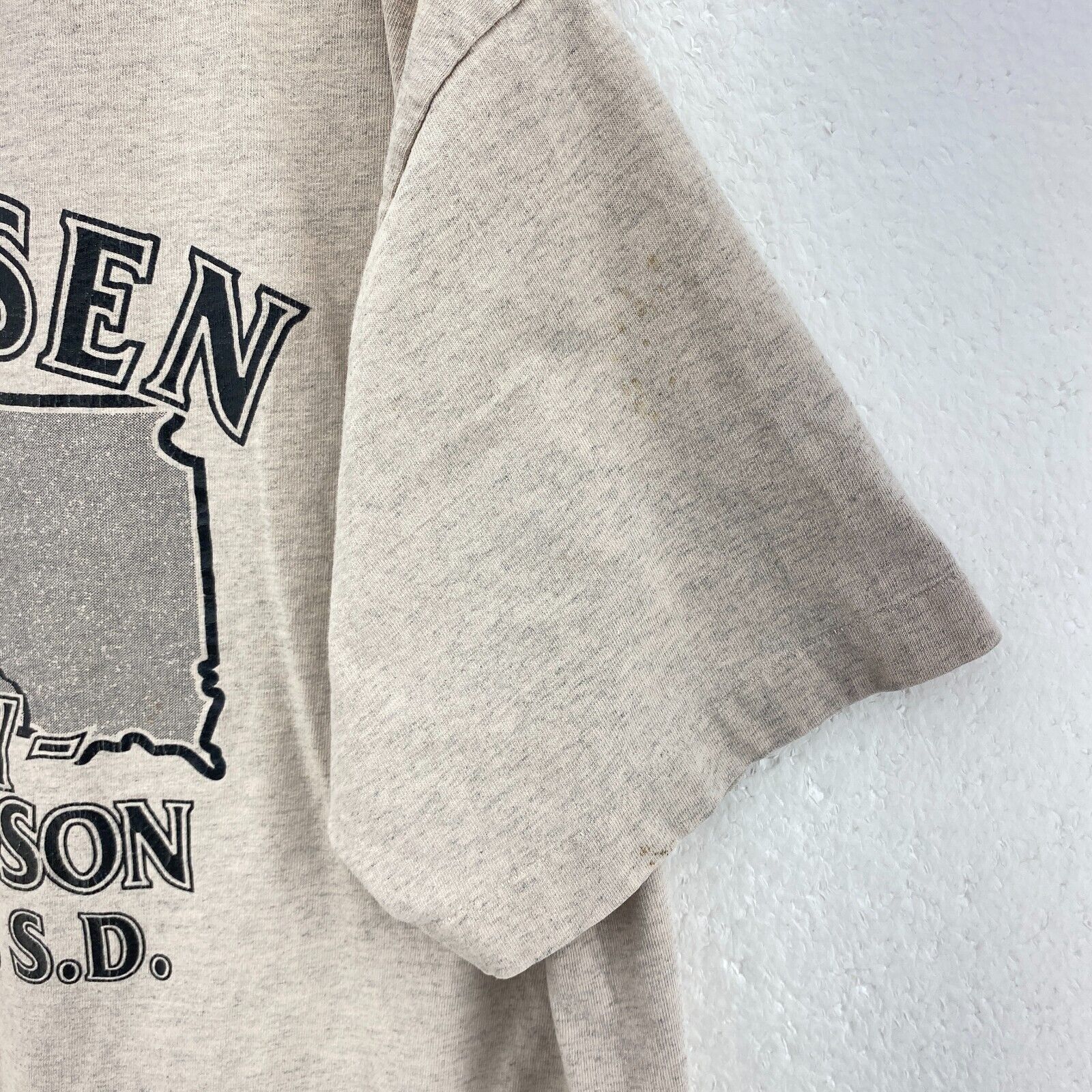 Harley Davidson Motorcycle Petersen Beige T-shirt Size XL Graphic Print
