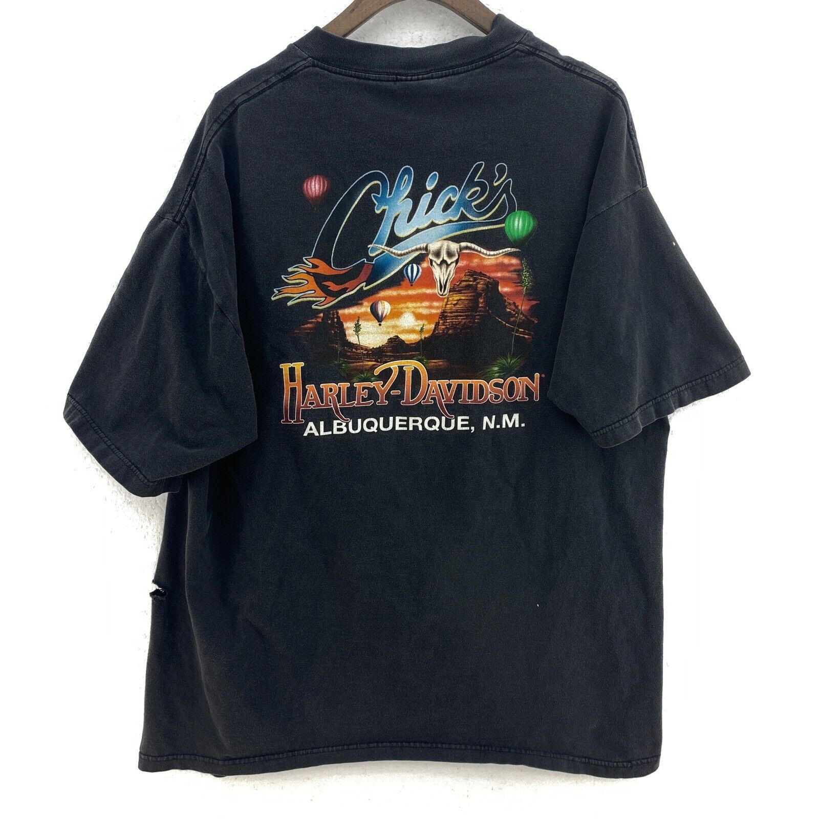 Harley Davidson Motorcycles Biker 2000 Black T-shirt Size XL