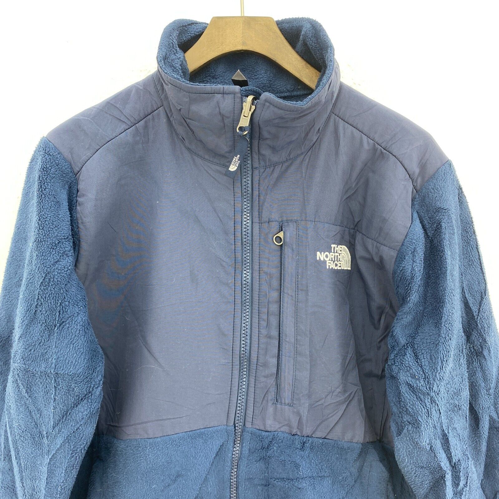 The North Face Women's Fleece Jacket Blue Full Zip Up Size M