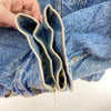 Levi's Sherpa Denim Jacket Blue Light Medium Wash Size L Snap Up