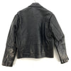 Leather World By Lucky Leather Black Biker Jacket Size 40 90s