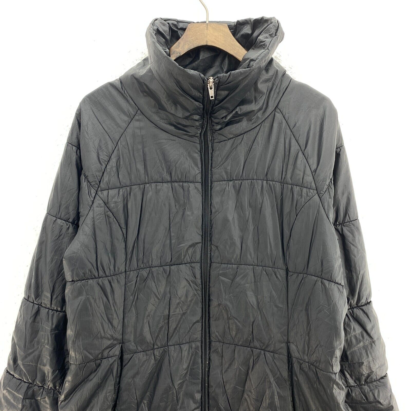 Vintage Patagonia Full Zip Black Long Puffer Jacket Size M Women's