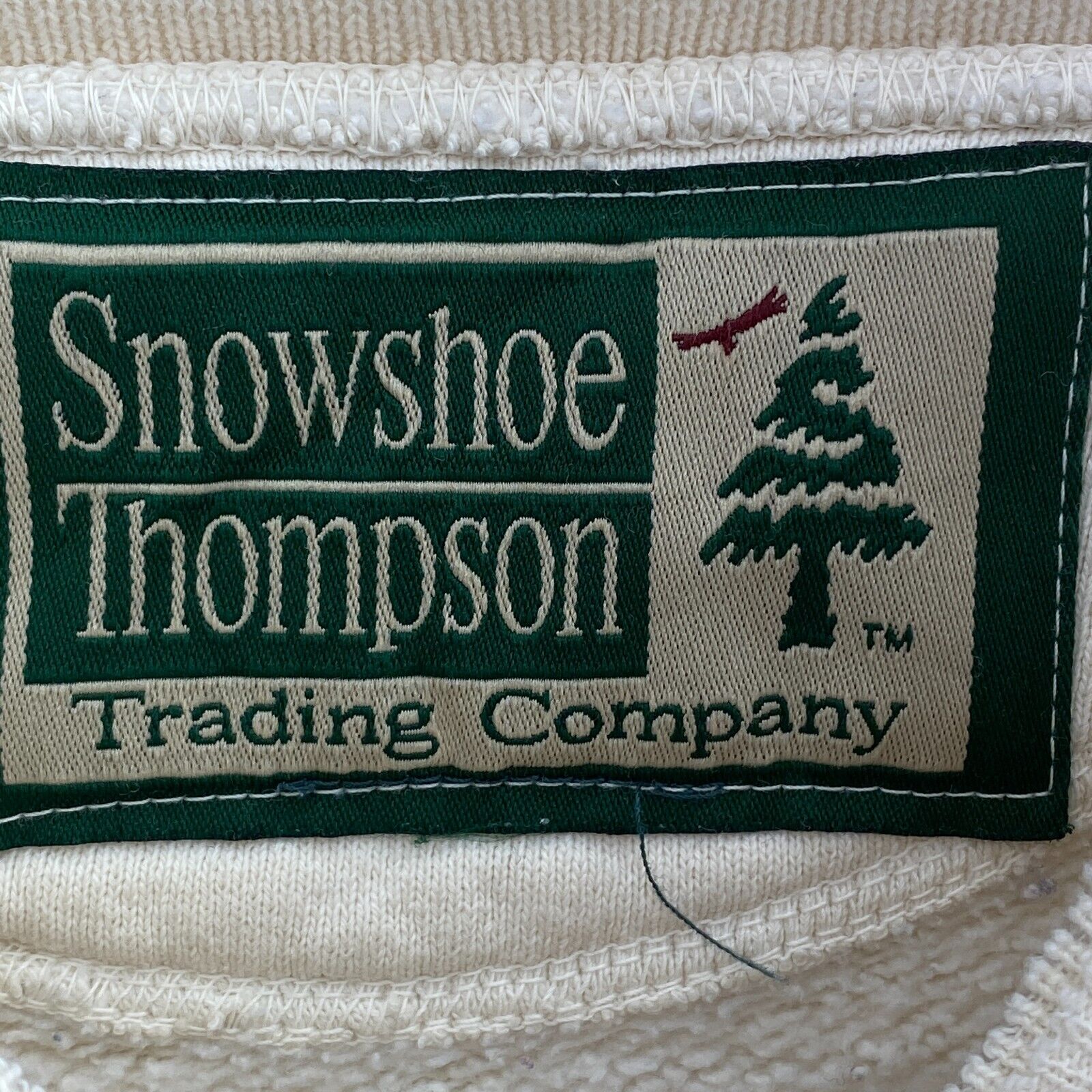 Snowshoe Thompson Brand Mountain Gorilla White Sweatshirt Size XXL Crewneck